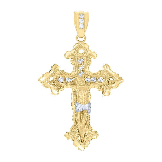 10Kt Gold Cz Pendant