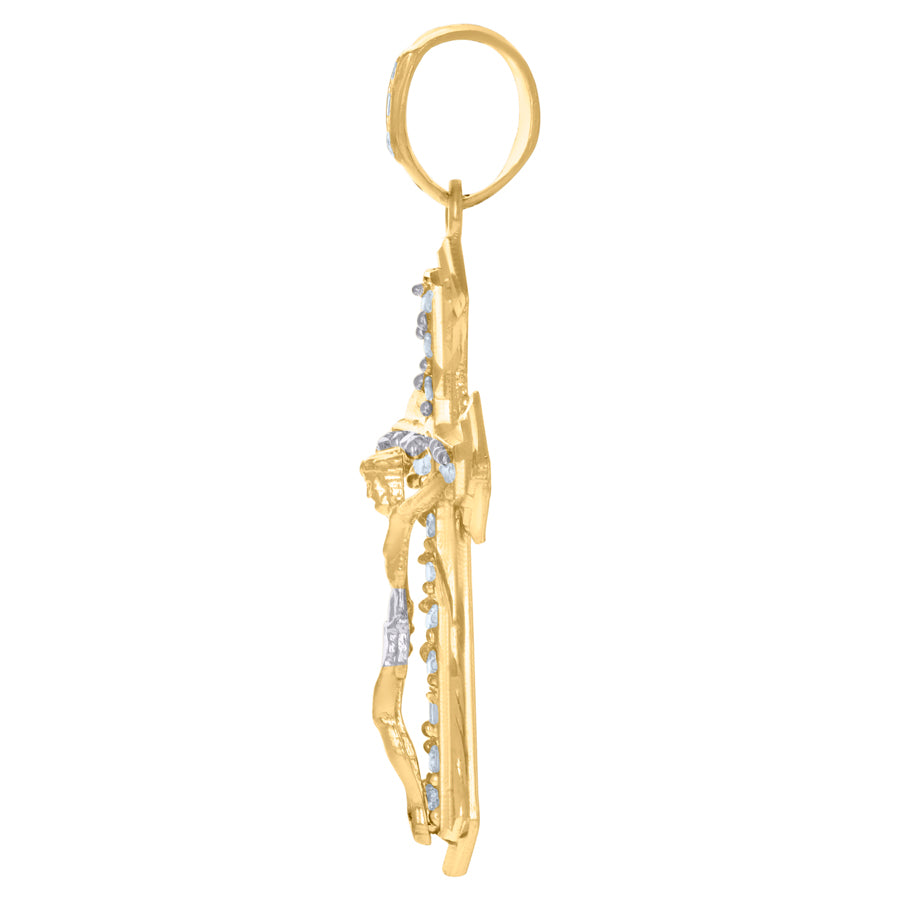 10Kt Gold Cz Pendant