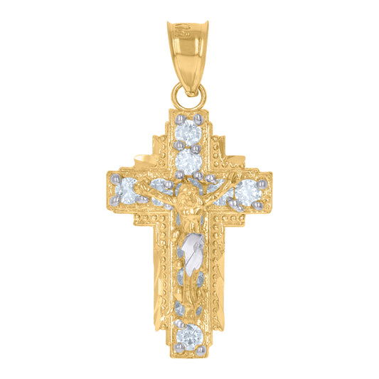 10Kt Gold Cz Pendant