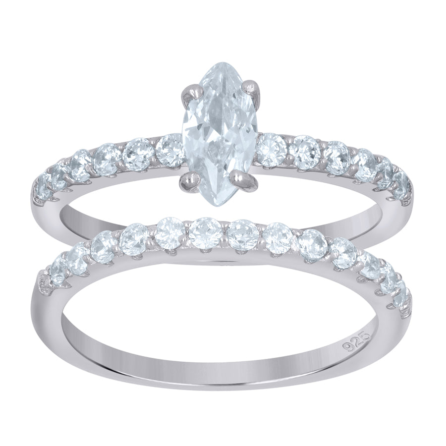 925 Sterling Silver Duo Ring