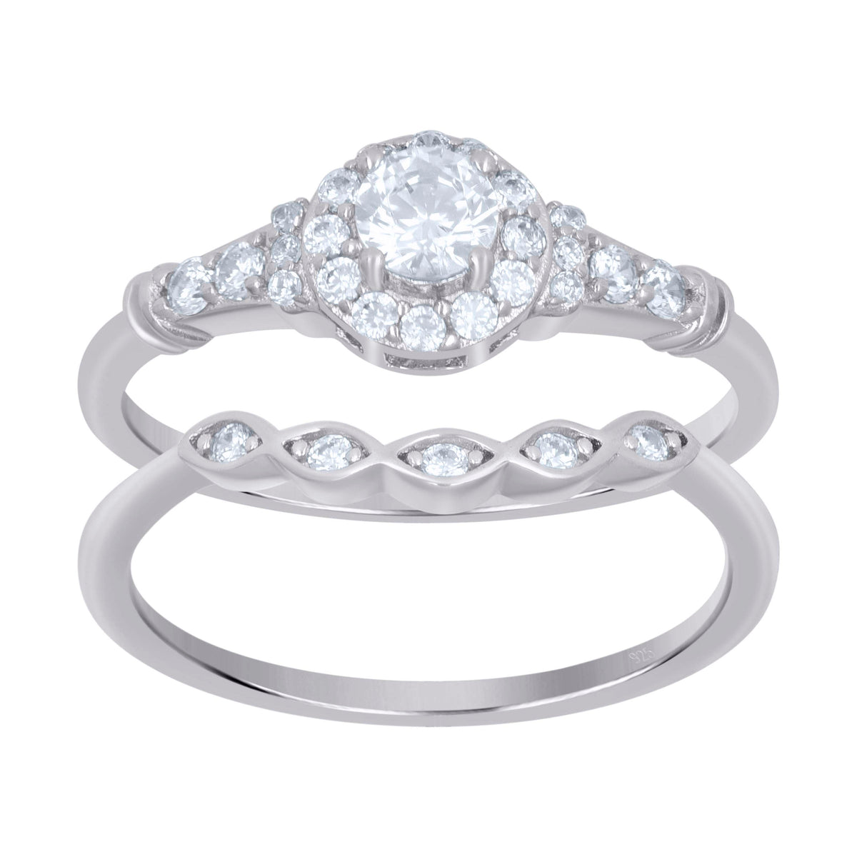 925 Sterling Silver Duo Ring