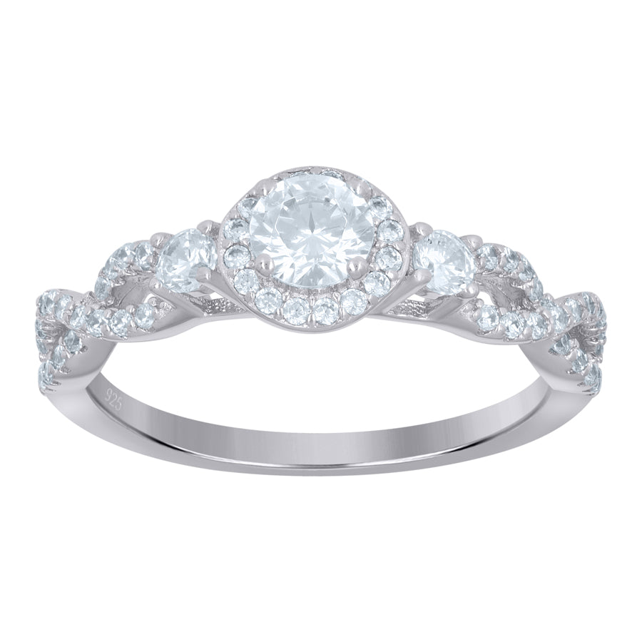 925 Sterling Silver Solitaire Ring