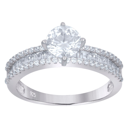 925 Sterling Silver Solitaire Ring