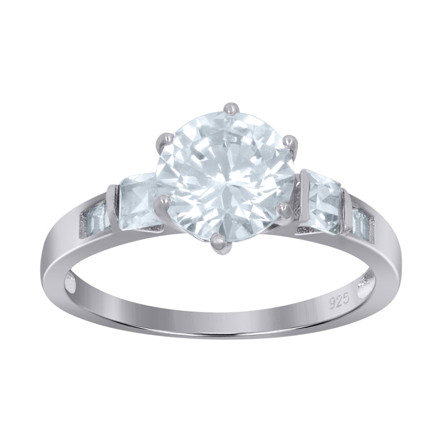 925 Sterling Silver Solitaire Ring