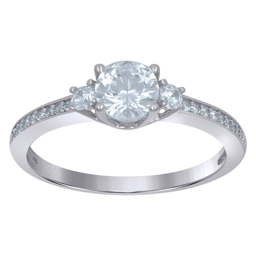 925 Sterling Silver Solitaire Ring