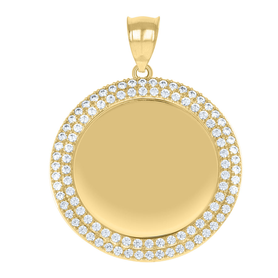 10K Gold Cz Pendant
