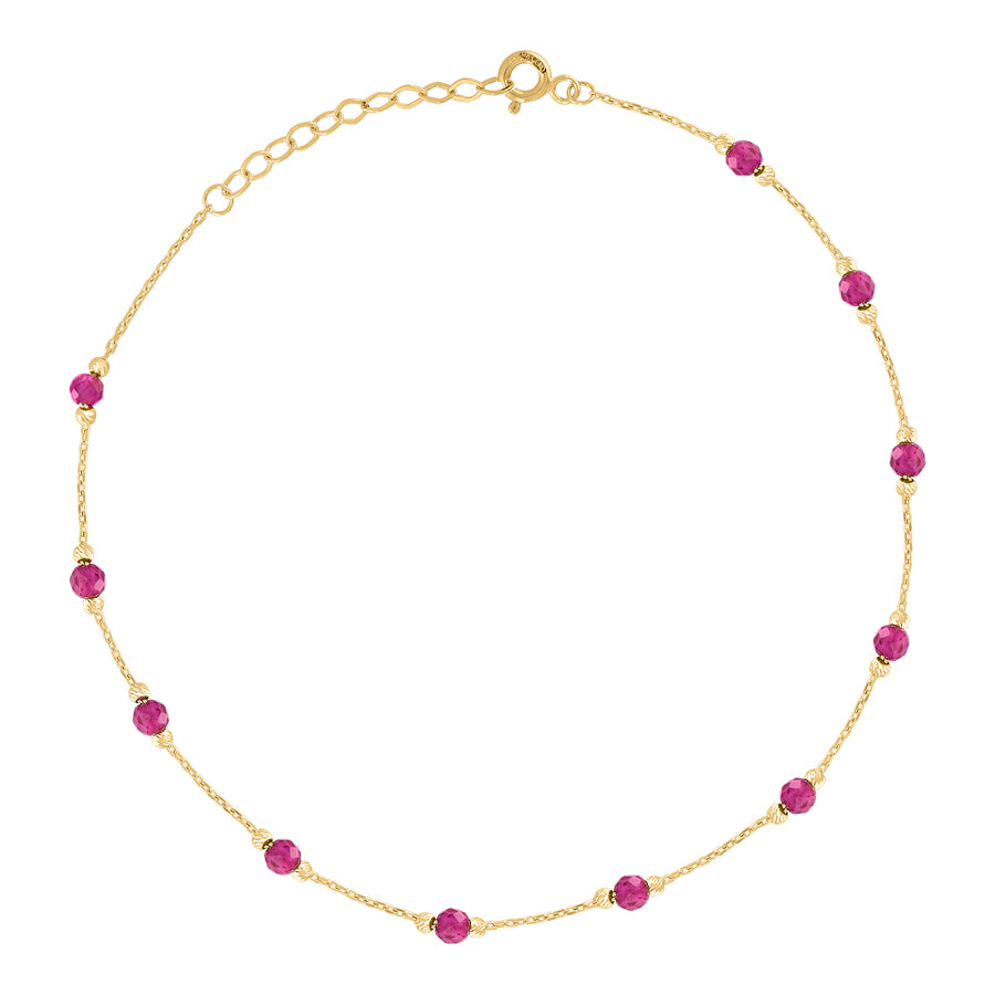 14kt Gold Anklet 10"