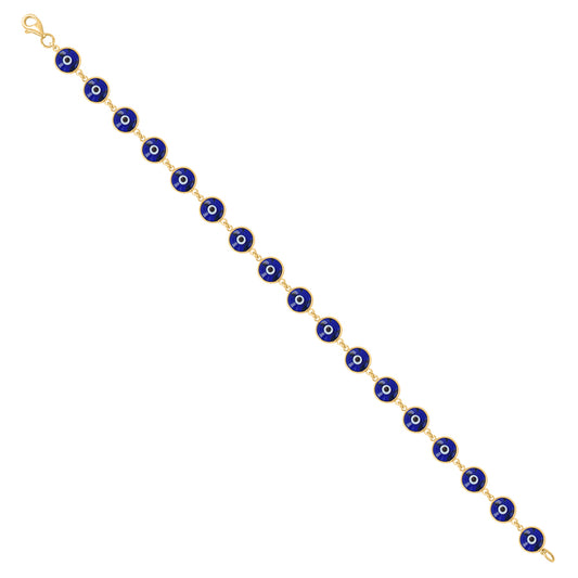 10Kt Gold Bracelet 6Mm-8"