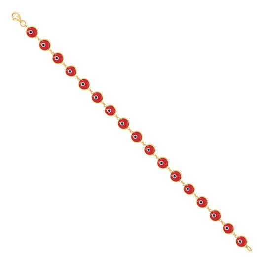 10Kt Gold Bracelet 6Mm-7"