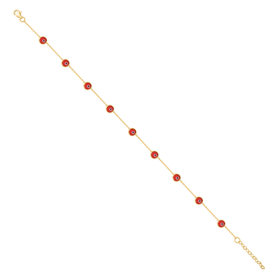 10Kt  Gold Anklet 10"