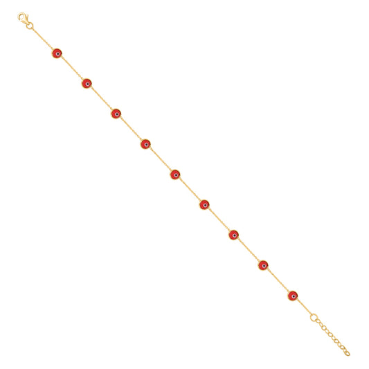10Kt  Gold Anklet 10"