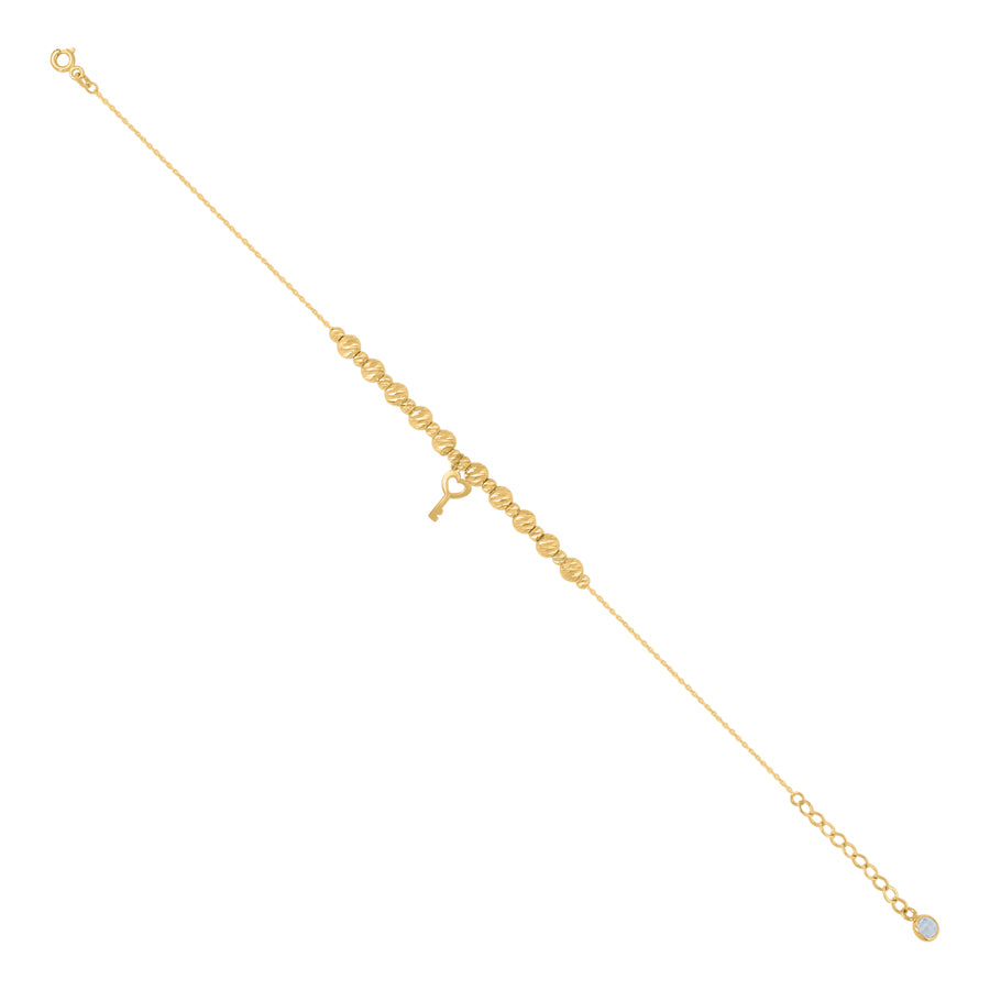 10Kt Gold Turkish Anklet 8 "