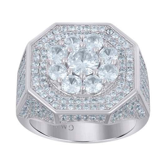 925 Sterling Silver Cz Ring