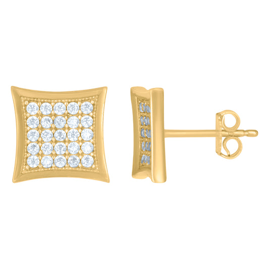 10Kt Gold Turkish Cz Earrings