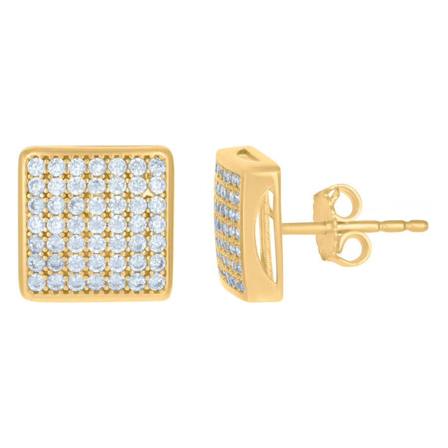10Kt Gold Turkish Cz Earrings