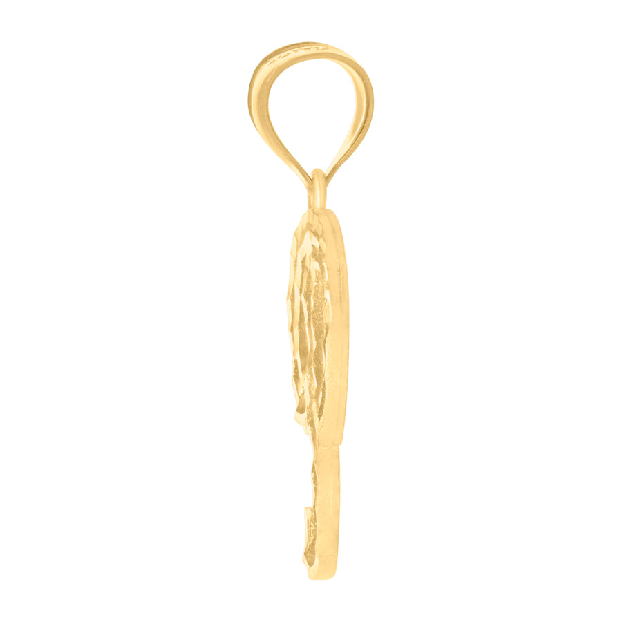 10Kt Gold Initial Letter Pendant "P"