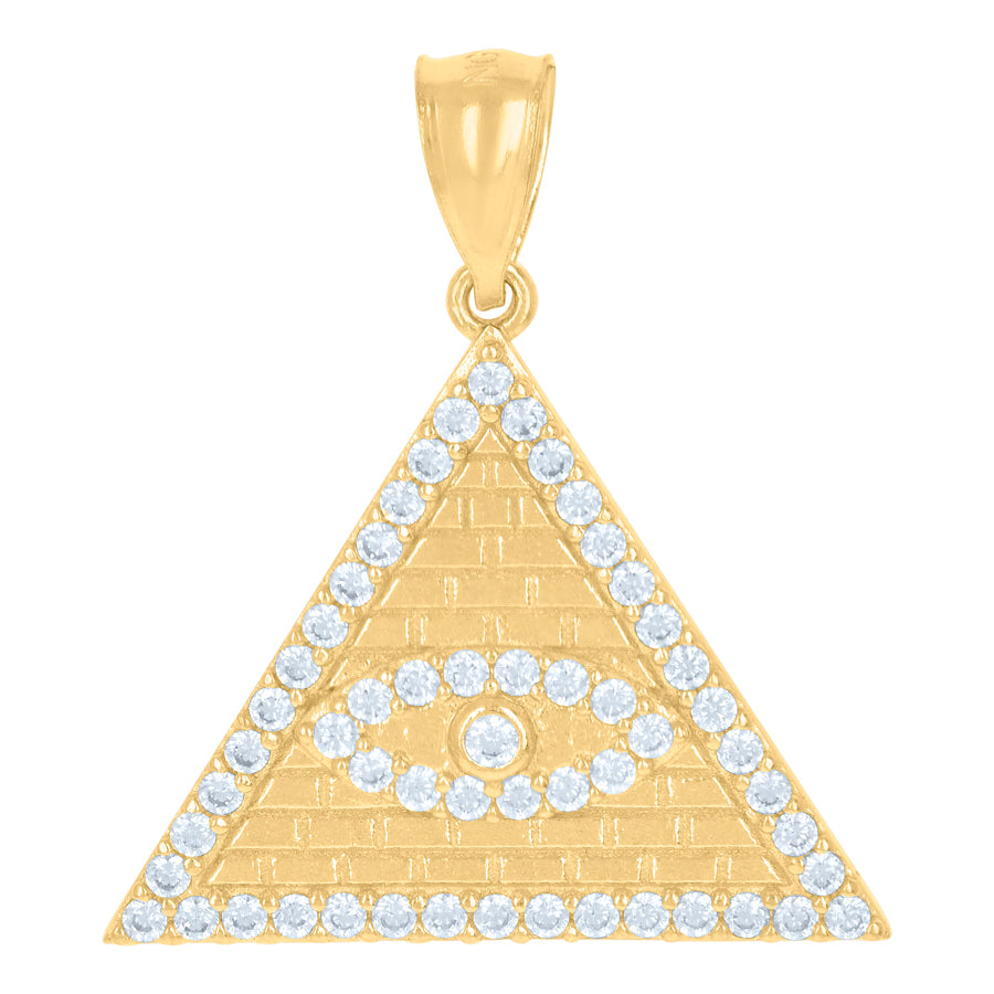10Kt Gold Cz Pendant