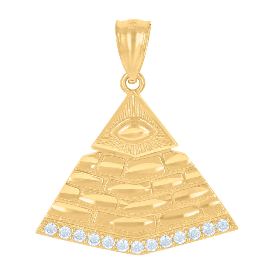 10Kt Gold Cz Pendant