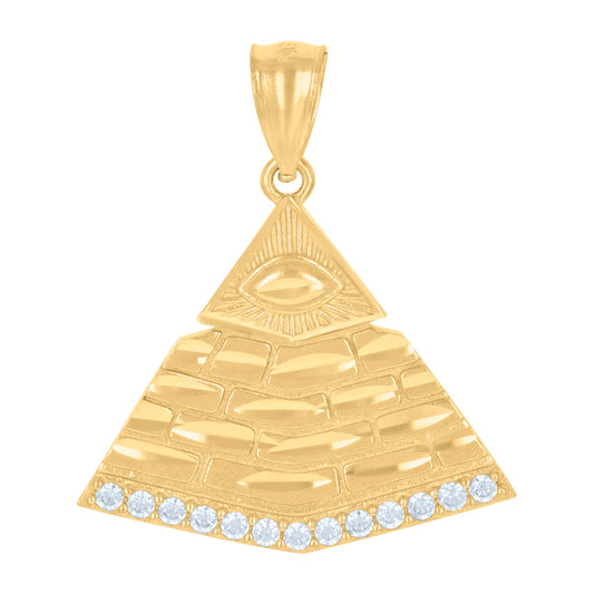 10Kt Gold Cz Pendant