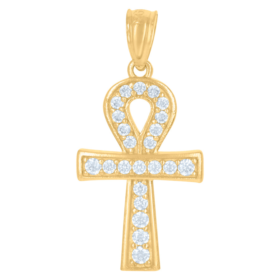 10Kt Gold Cz Pendant