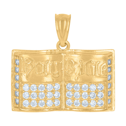 10Kt Gold Cz Pendant