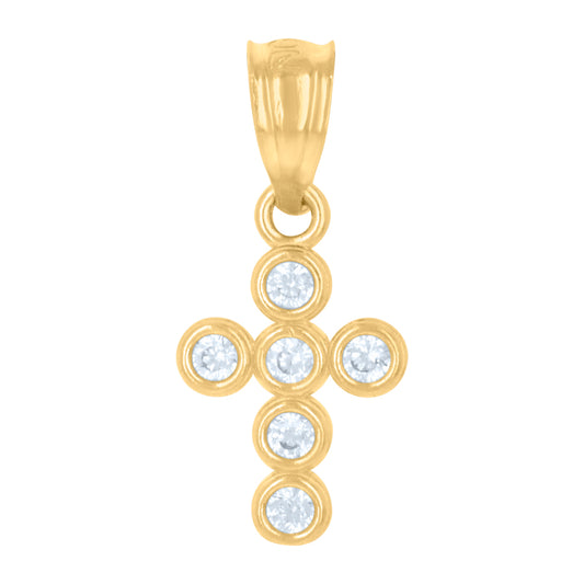 10Kt Gold Cz Pendant