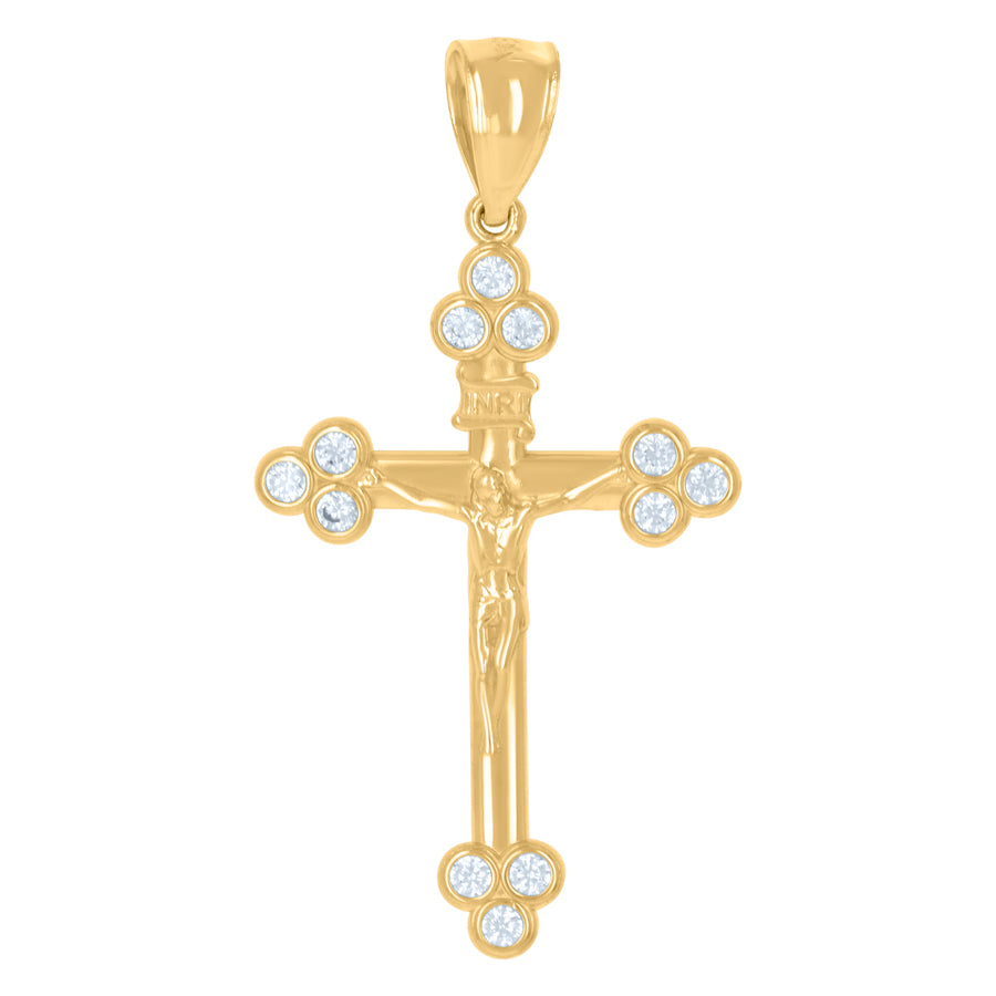 10Kt Gold Cz Pendant