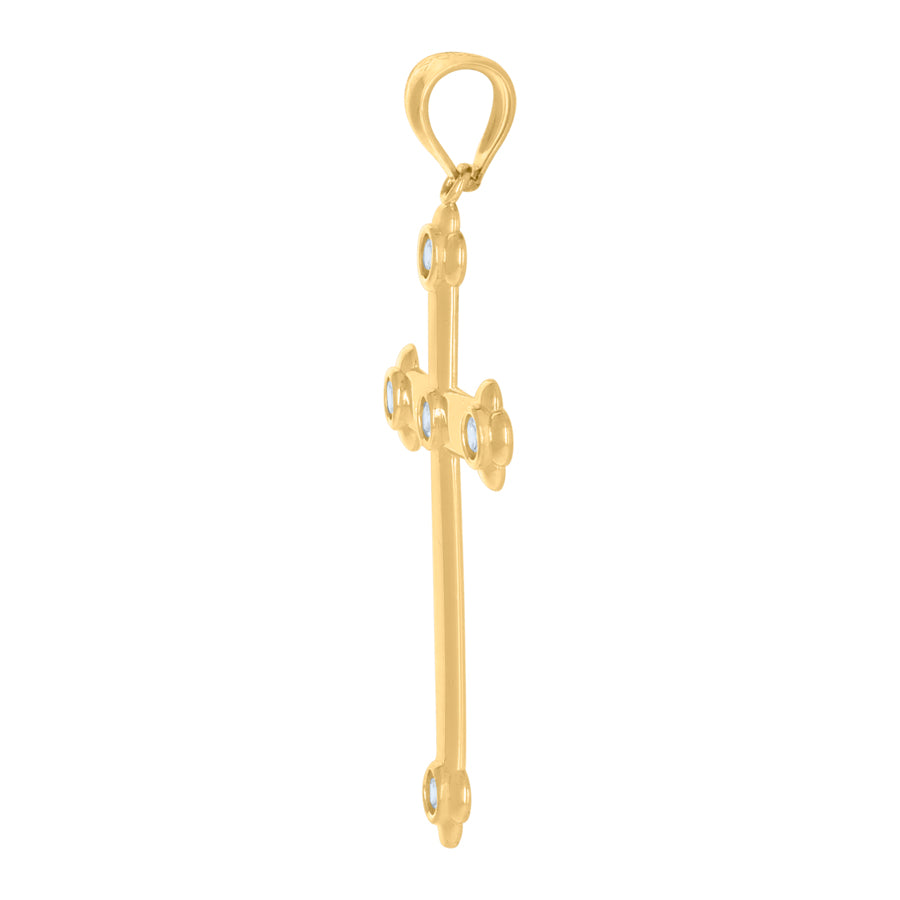 10Kt Gold Cz Pendant