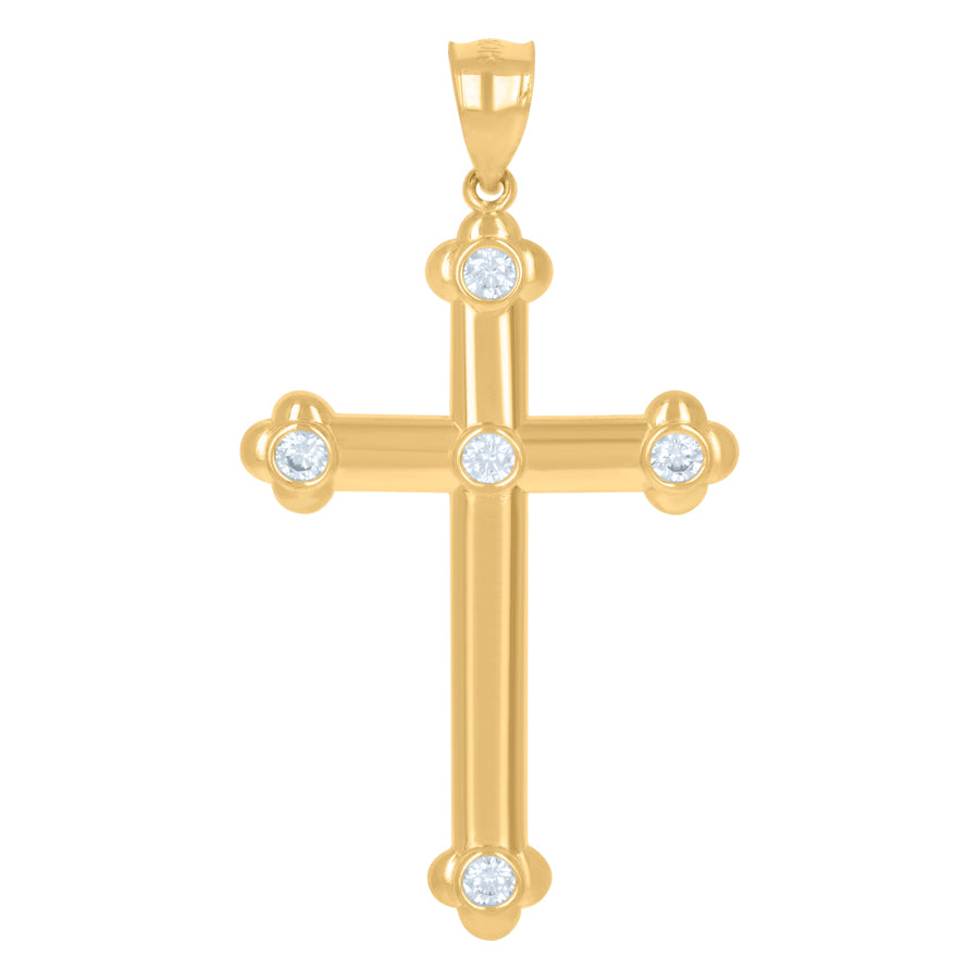 10Kt Gold Cz Pendant