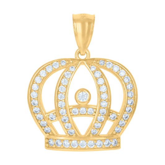 10Kt Gold Cz Pendant