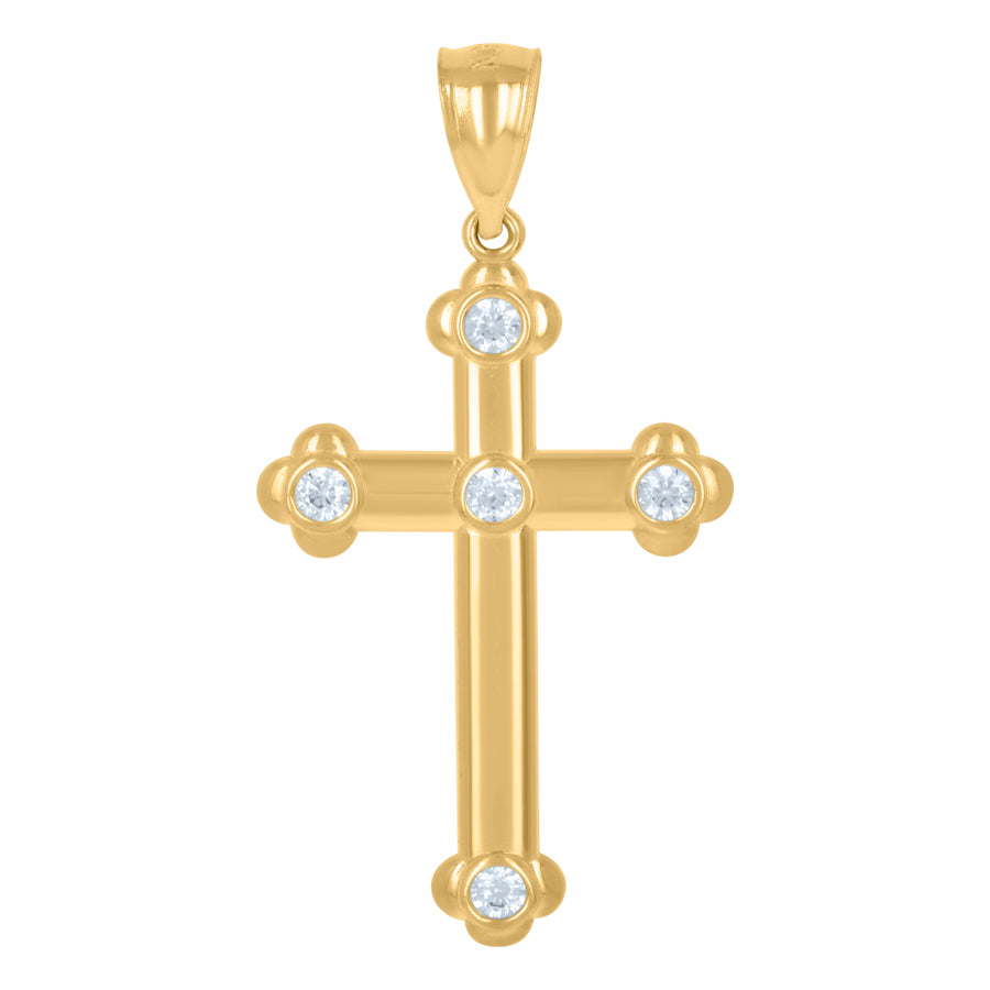 10Kt Gold Cz Pendant