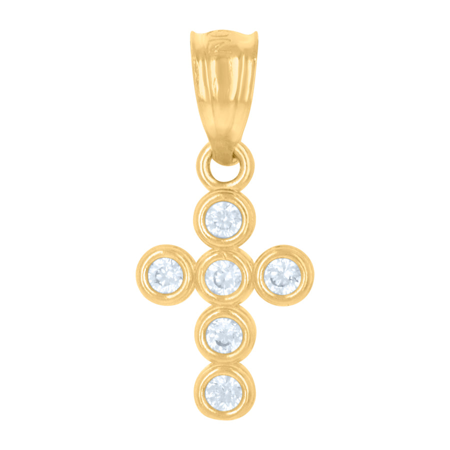 10Kt Gold Cz Pendant