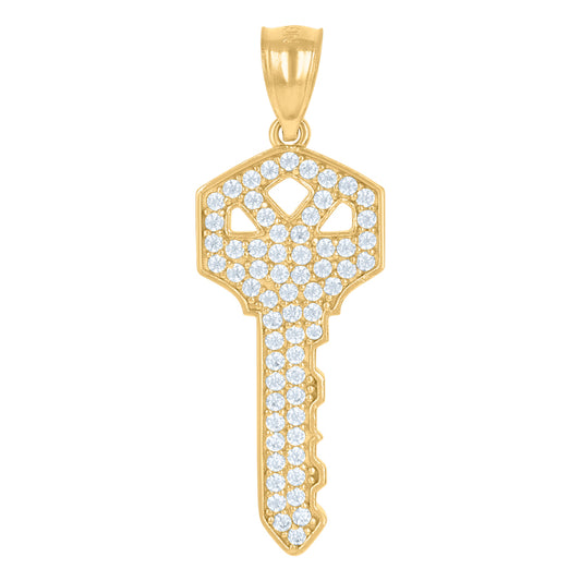 10Kt Gold Cz Pendant