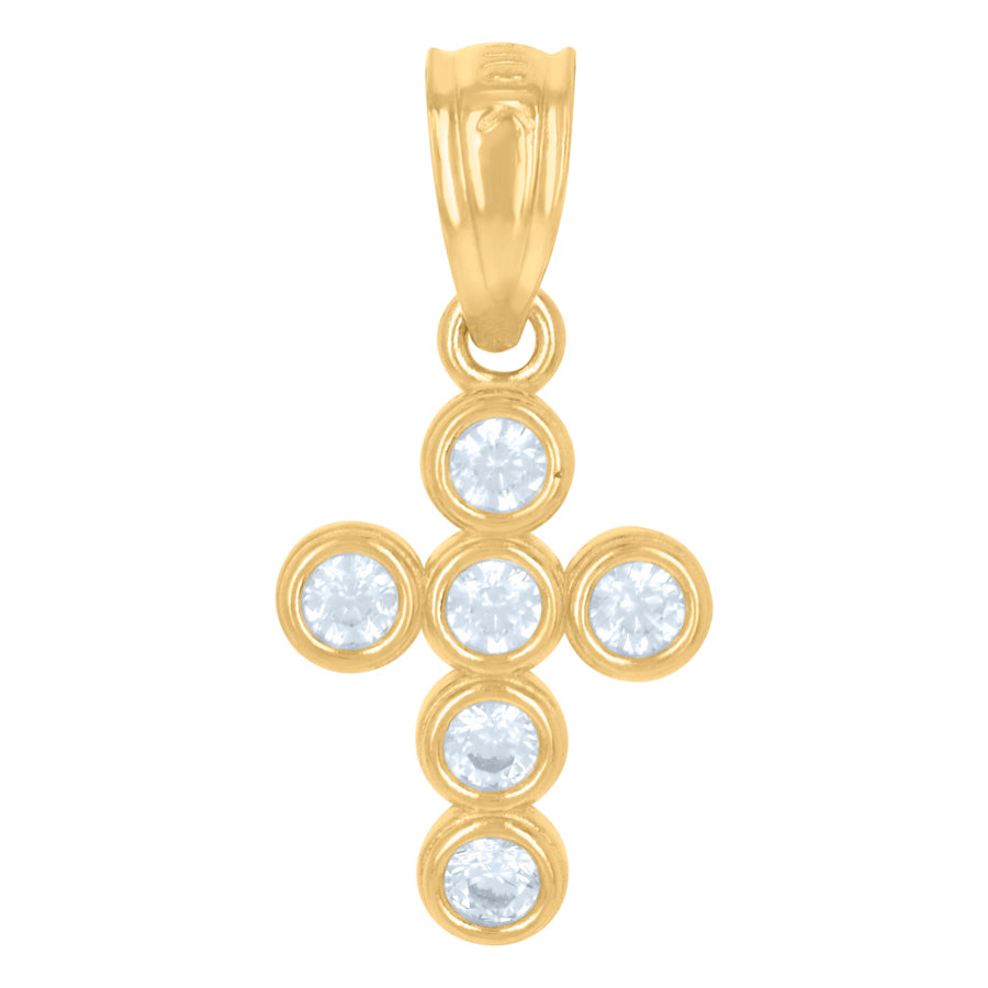 10Kt Gold Cz Pendant