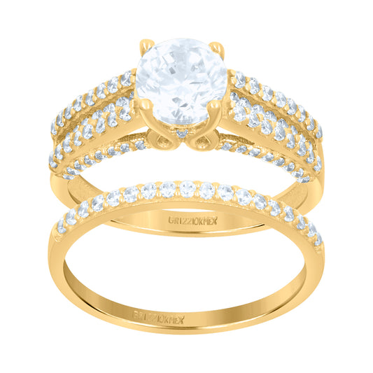 10Kt Gold Cz  Ring