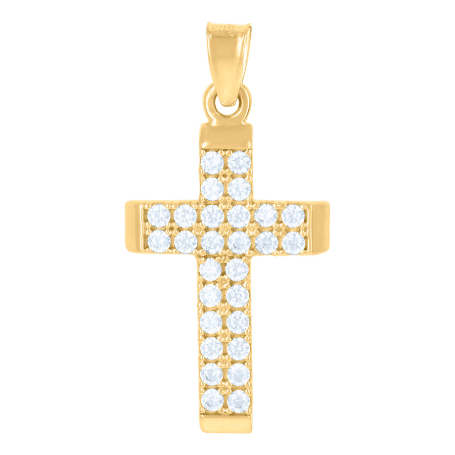 10Kt Gold Cz Pendant