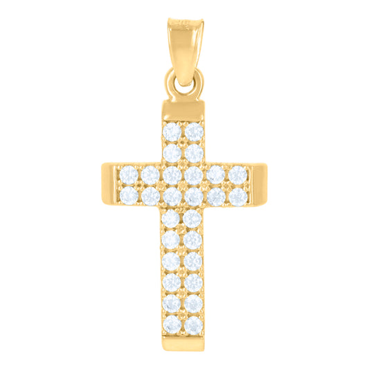 10Kt Gold Cz Pendant