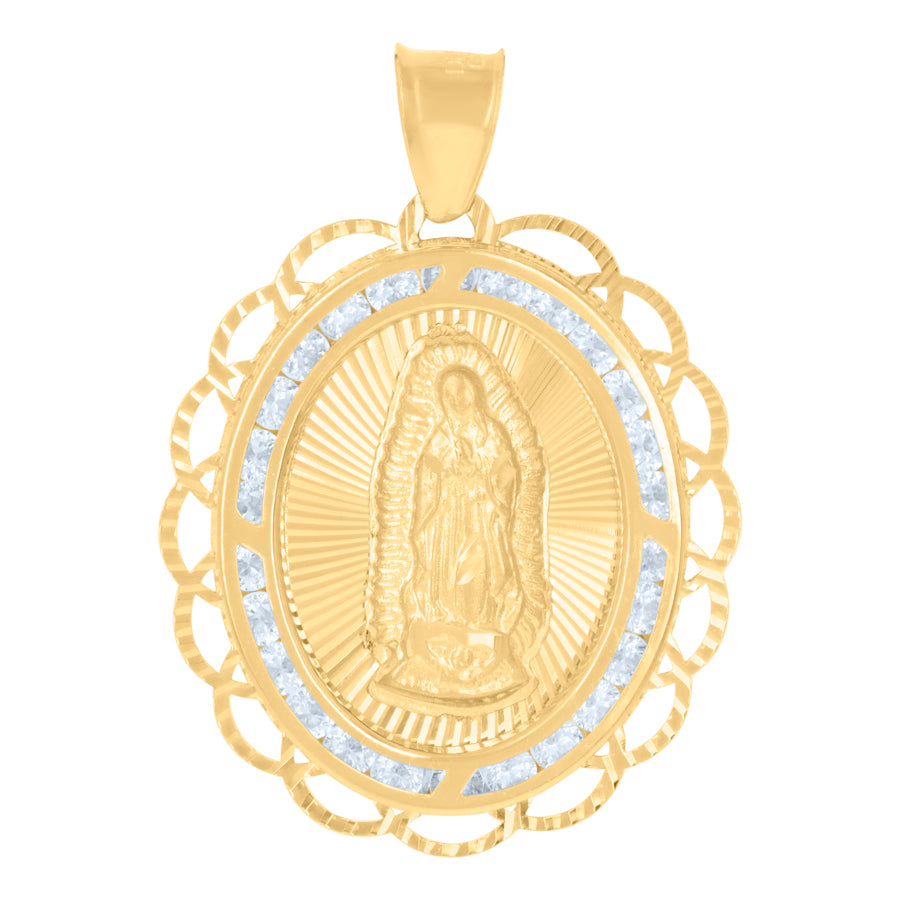 10Kt Gold Cz Pendant