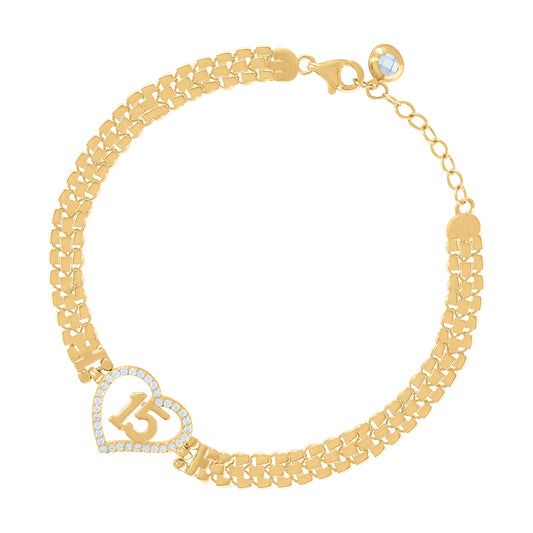 14Kt Gold Turkish Bracelet 8"