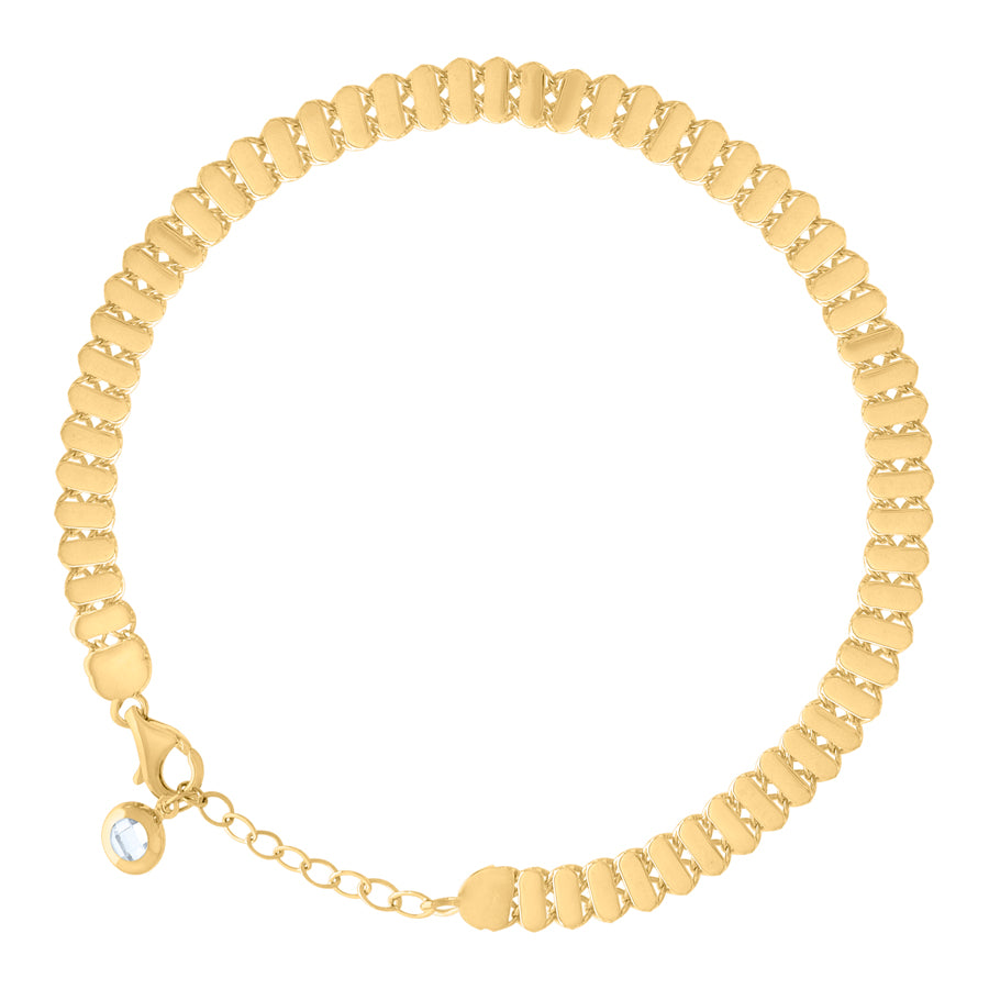 14Kt Gold Turkish Bracelet 8"