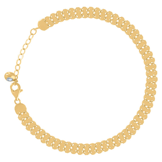 14Kt Gold Turkish Bracelet 8"