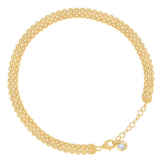14Kt Gold Turkish Bracelet 8"