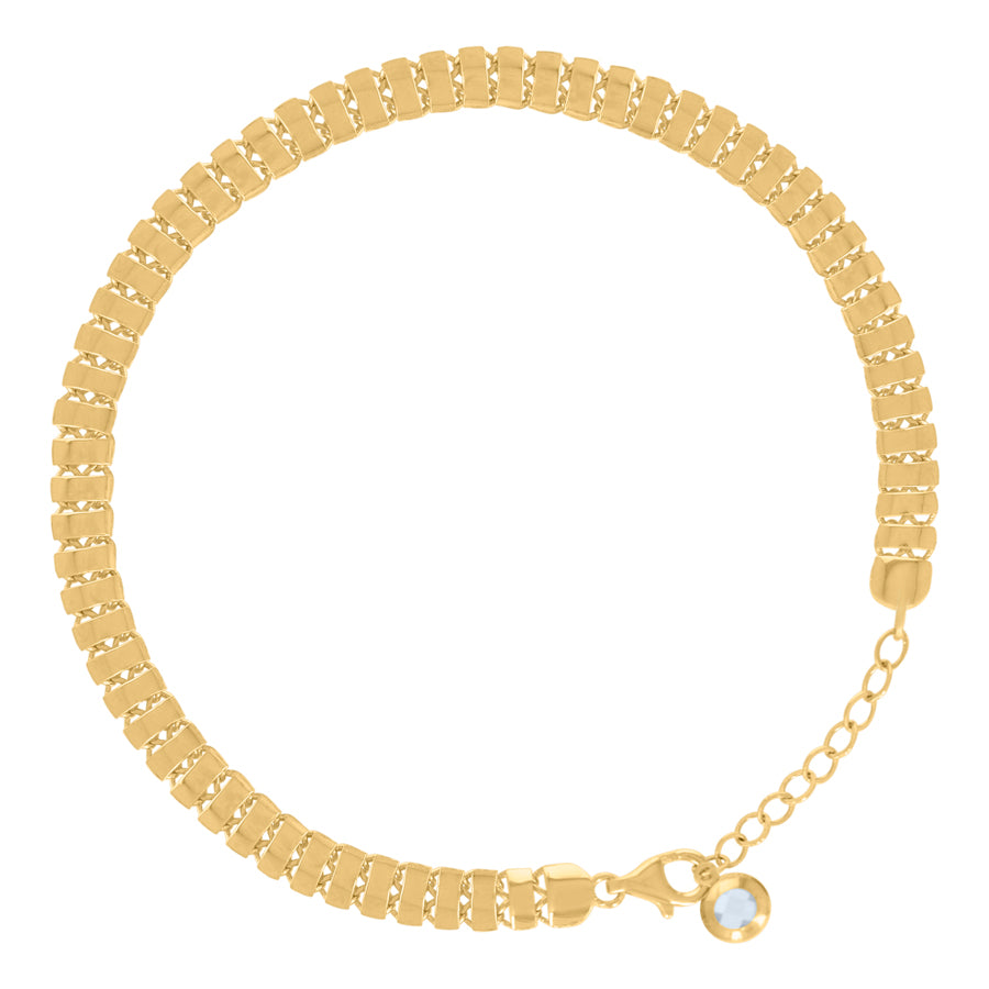 14Kt Gold Turkish Bracelet 8"