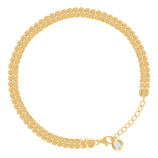 14Kt Gold Turkish Bracelet 8"