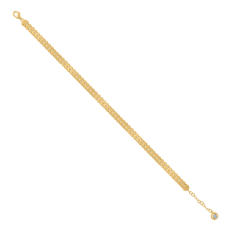 14Kt Gold Turkish Bracelet 8"