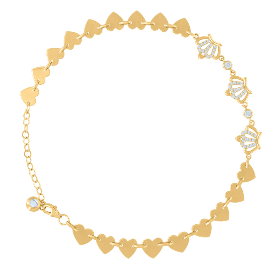 14Kt Gold Turkish Bracelet 10"