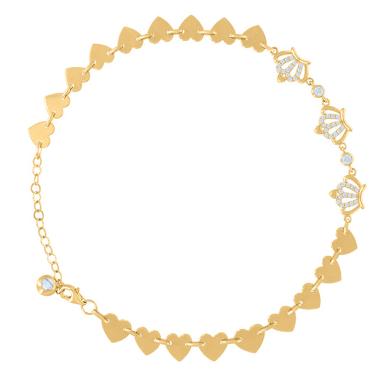 14Kt Gold Turkish Bracelet 10"