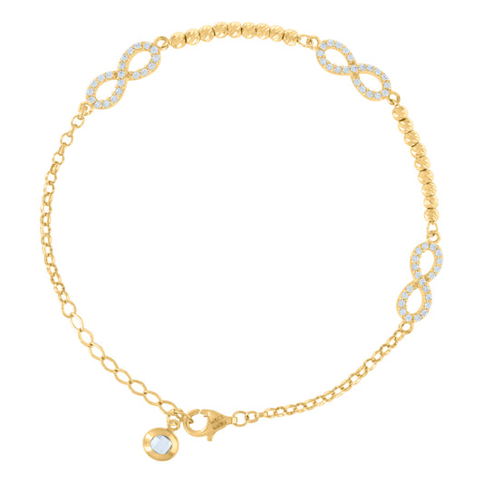 10Kt Gold Turkish Bracelet 8"