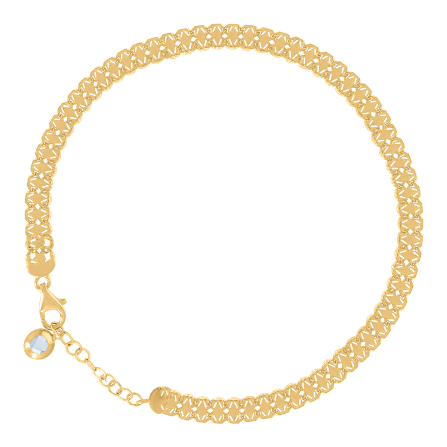 10Kt Gold Turkish Bracelet 8"