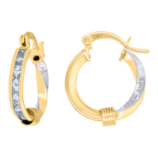 10Kt Gold Turkish Earrings 10Mm